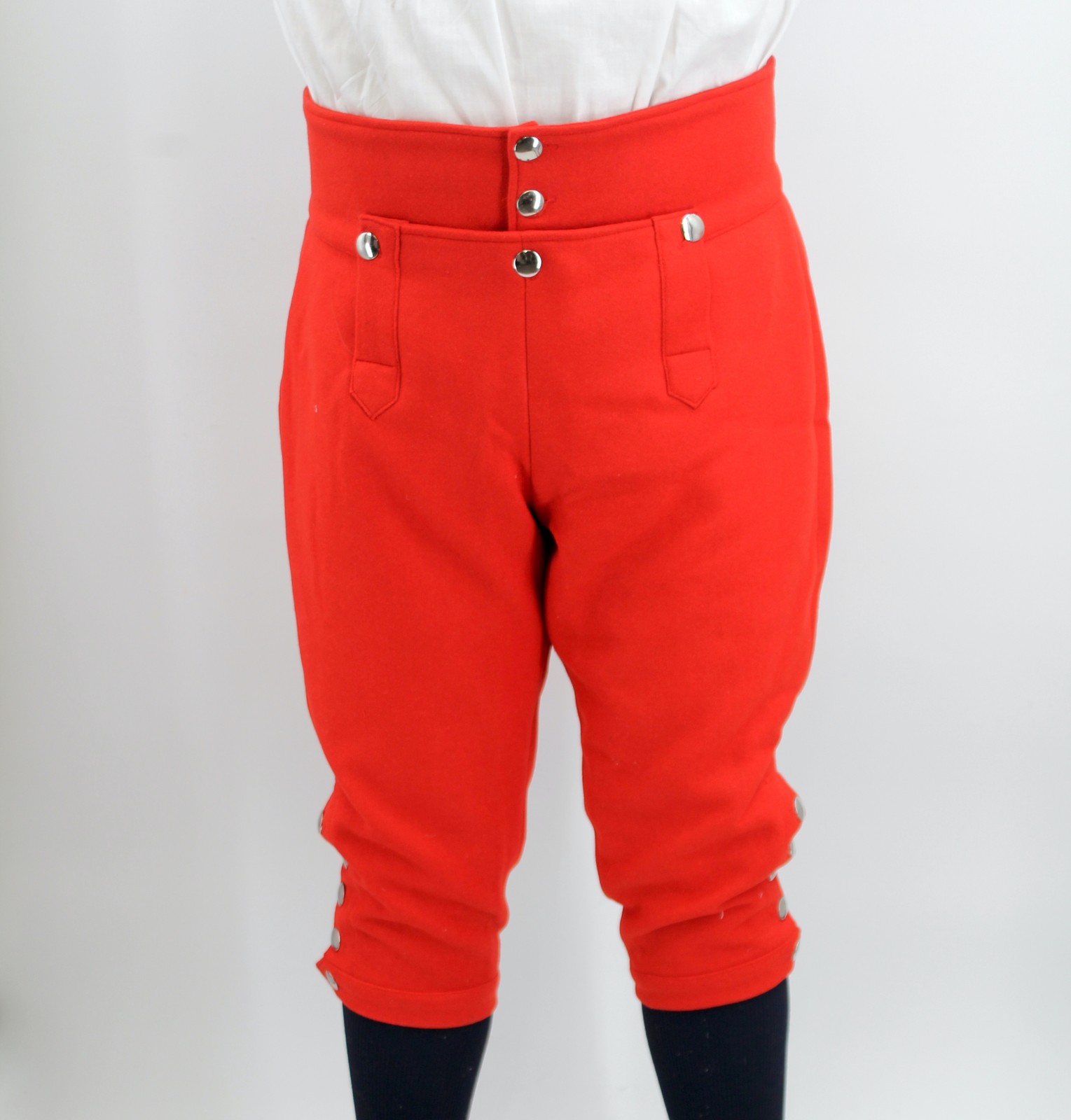 Red Wool Knee Breeches Size 52