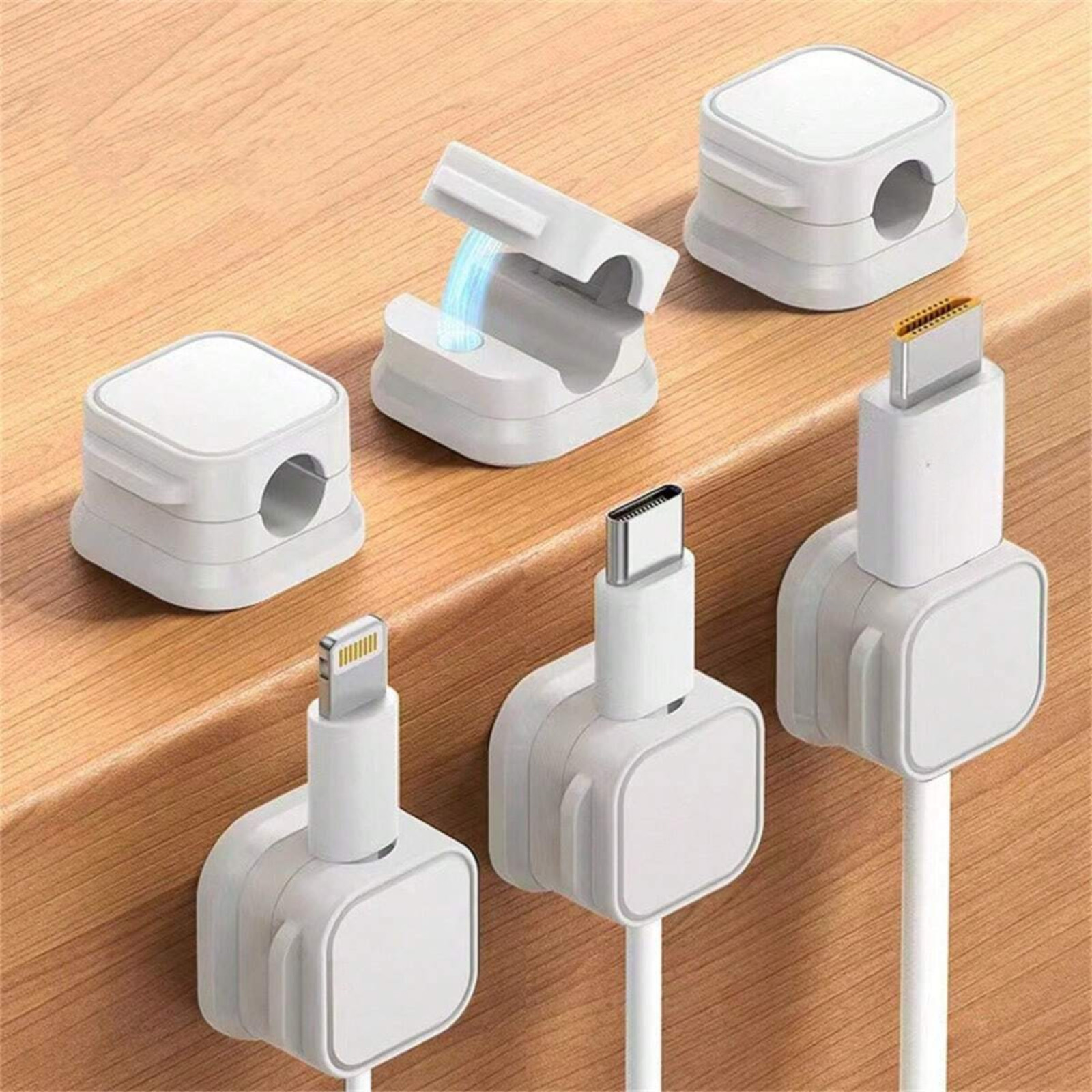 3pcs Cable Holders Magnetic Desktop Cable Management tool Office Supplies