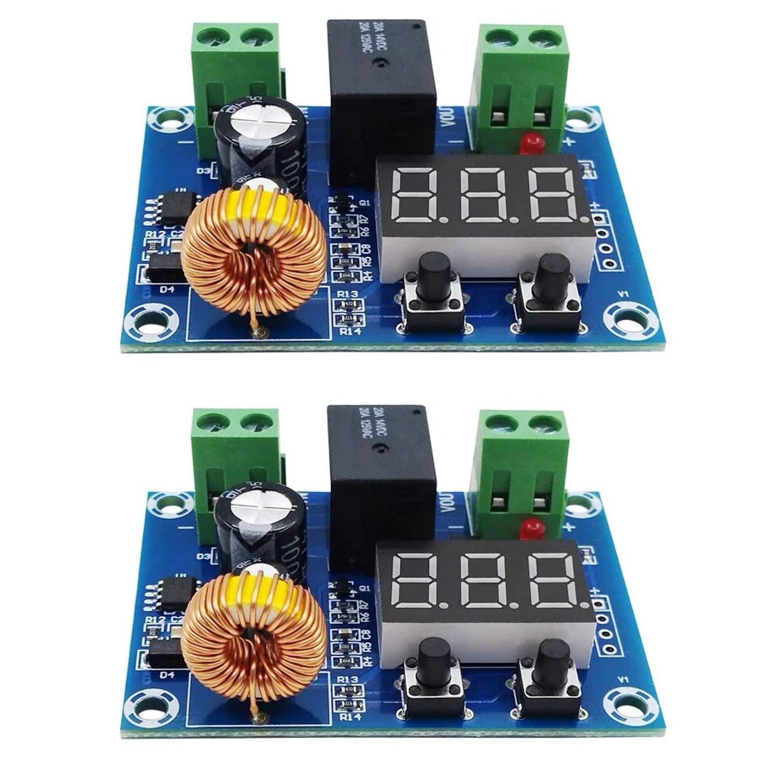 2* DC12V-36V Battery Low Voltage Cut Off On Switch Controller Protection Module
