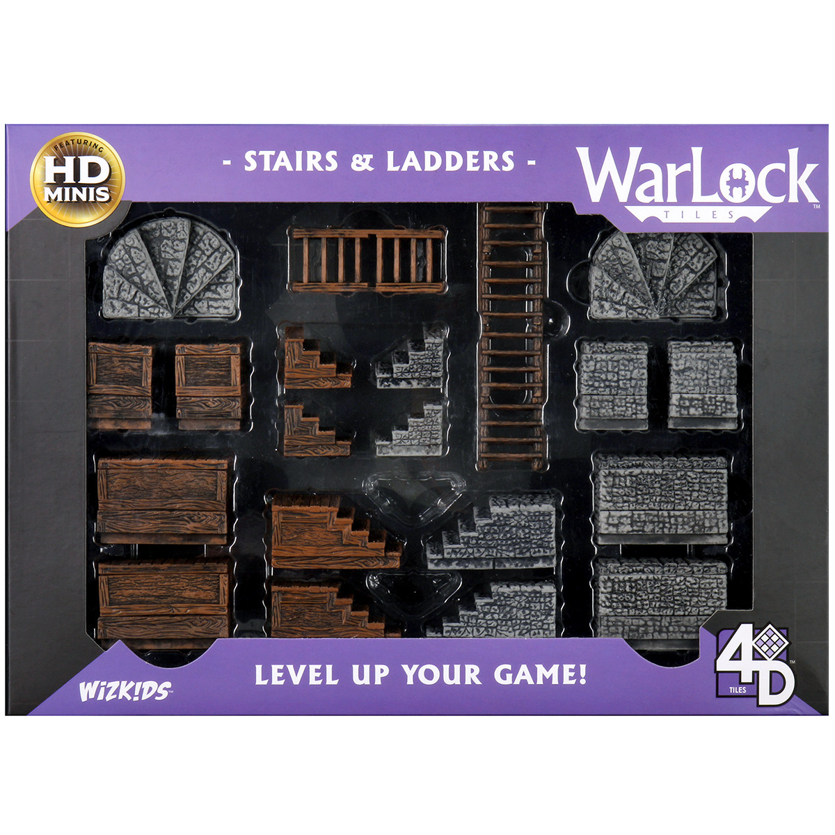 Warlock Dungeon Tiles: Stairs & Ladders | Pre-Painted RPG Building Scenery