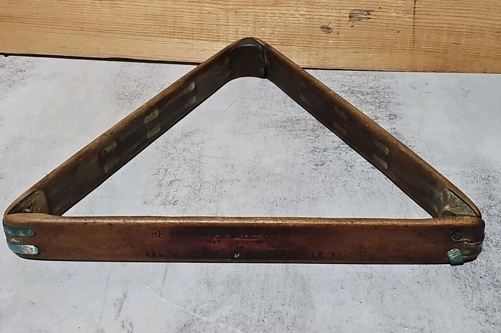 Antique 2 1/4" Brunswick Balke Collender Carom & Pocket Billiards Table Rack