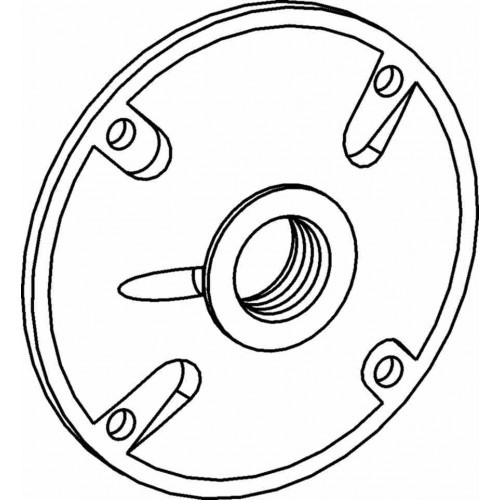 Orbit RC-1-BR 4 Inch Round Weatherproof Cover Single 0.5 Inch Thread Hole Bronze