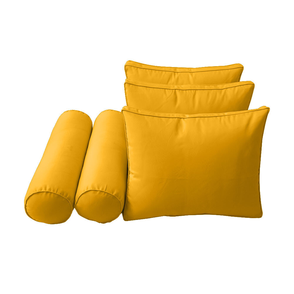 |SLIPCOVER ONLY|S3 Daybed Mattress Bolster Backrest Covers Piped Trim AD108