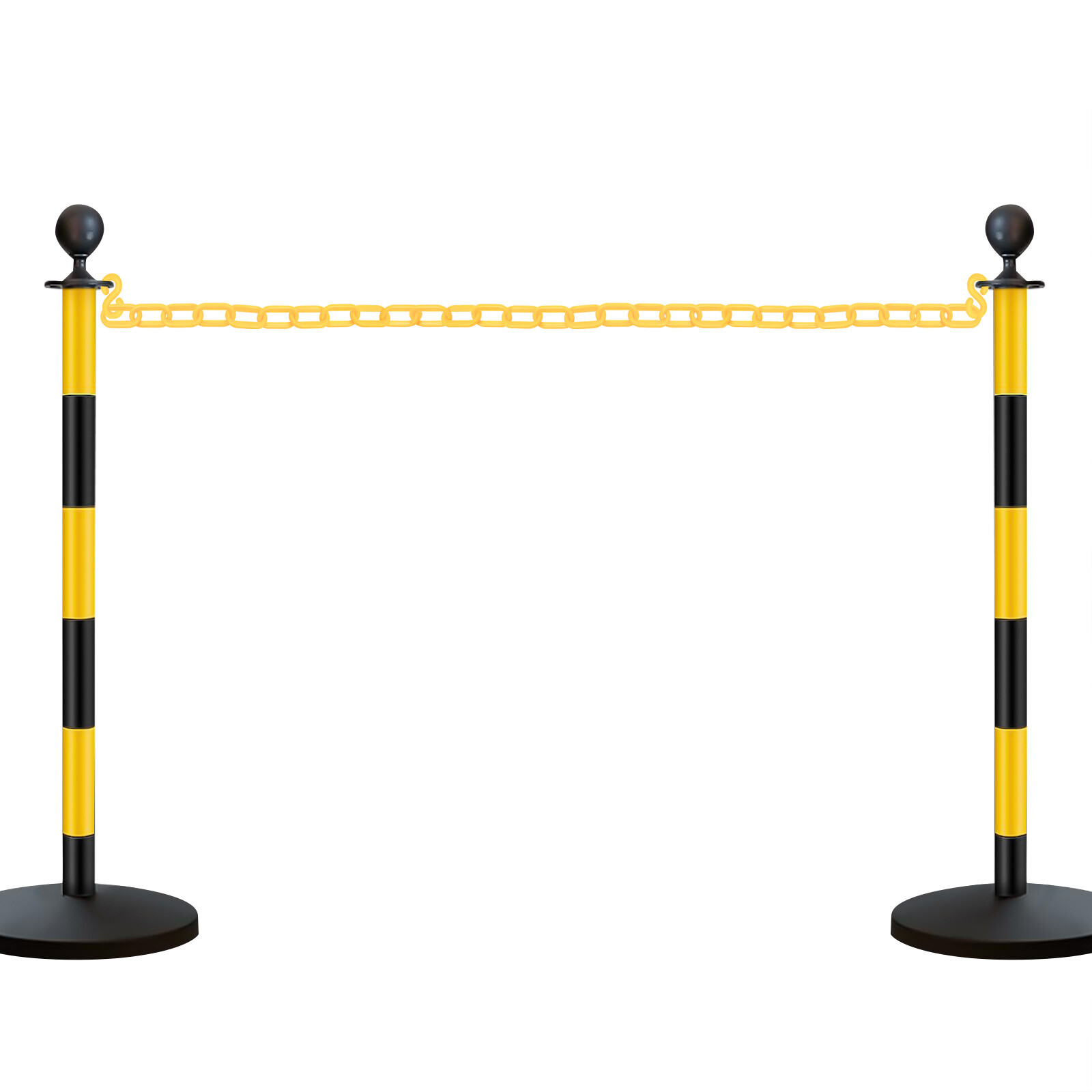 200FT Connected Safety Chain Link Plastic Barrier Chain Crowd Control Barrier