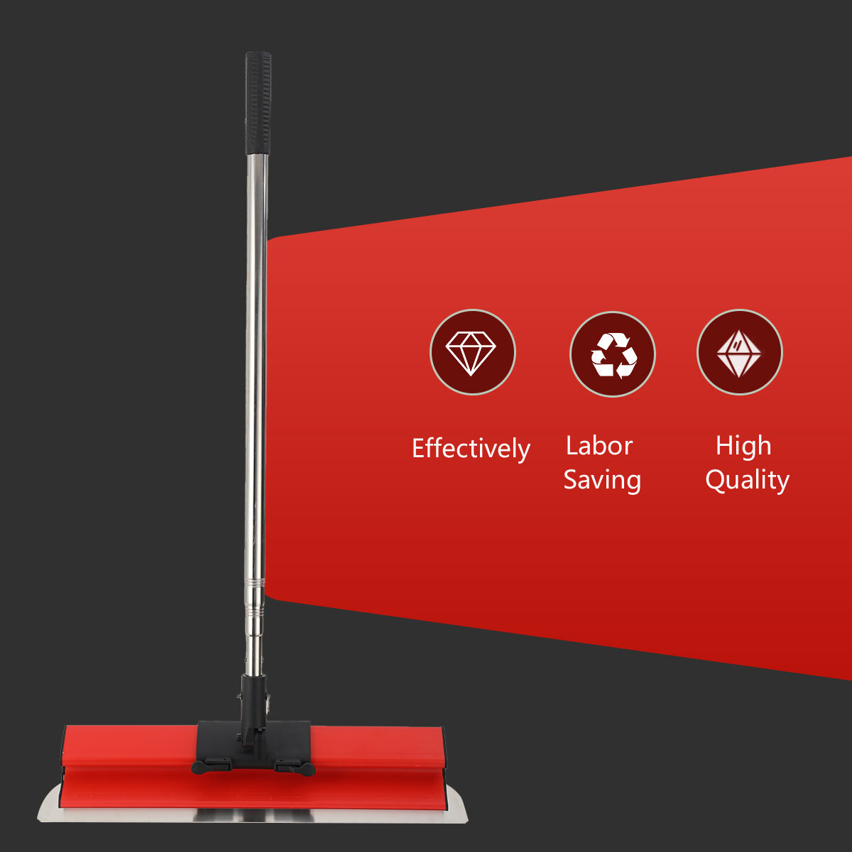 Drywall Skimming Blade Set 30/50/80cm Blade Stainless Steel with 90-200cm Handle