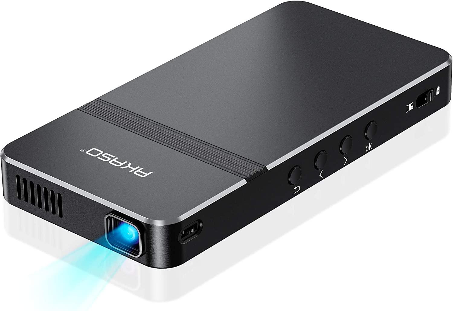 Mini Projector, Pocket-Sized DLP Portable Projector, 1080P Cookie Projector , Su