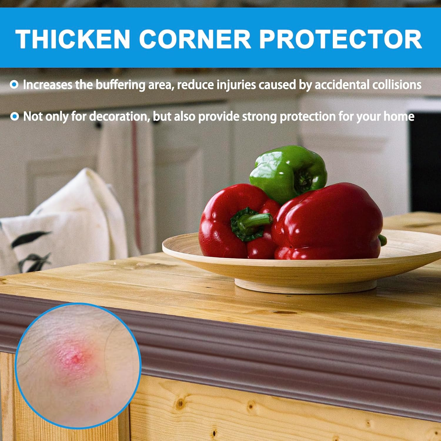 Wall Corner Protector Peel and Stick Corner Trim Molding Flexible inside & outsi