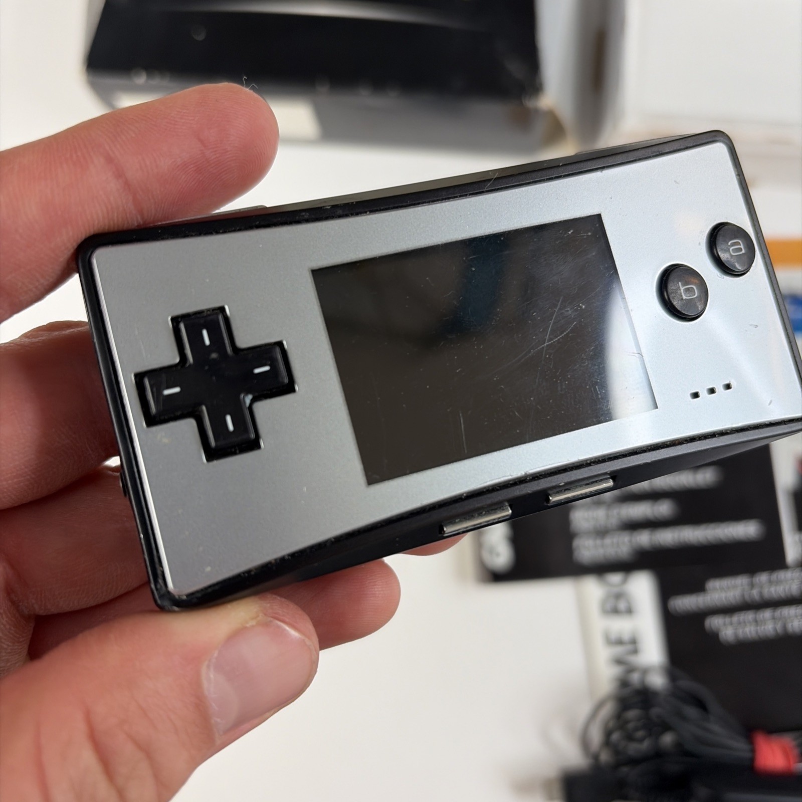 Gameboy micro With Complete In big box Inserts, Charger, Faceplates OEM