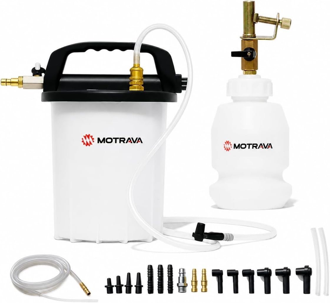 NEW 3L Brake Bleeder Kit, One-Person Pneumatic Vacuum Brake Bleeding Tool