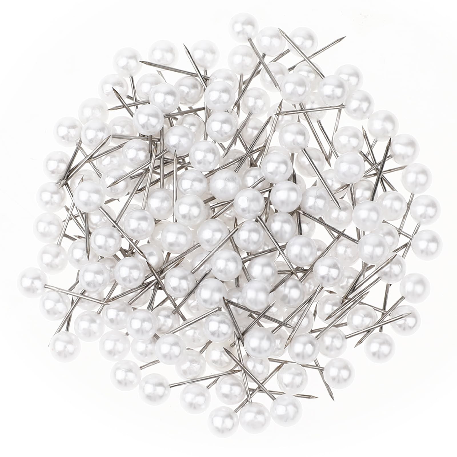 150 PCS Pearl Push Pins Pearl-Head Map Pins with Storage Case Decorative Tack...