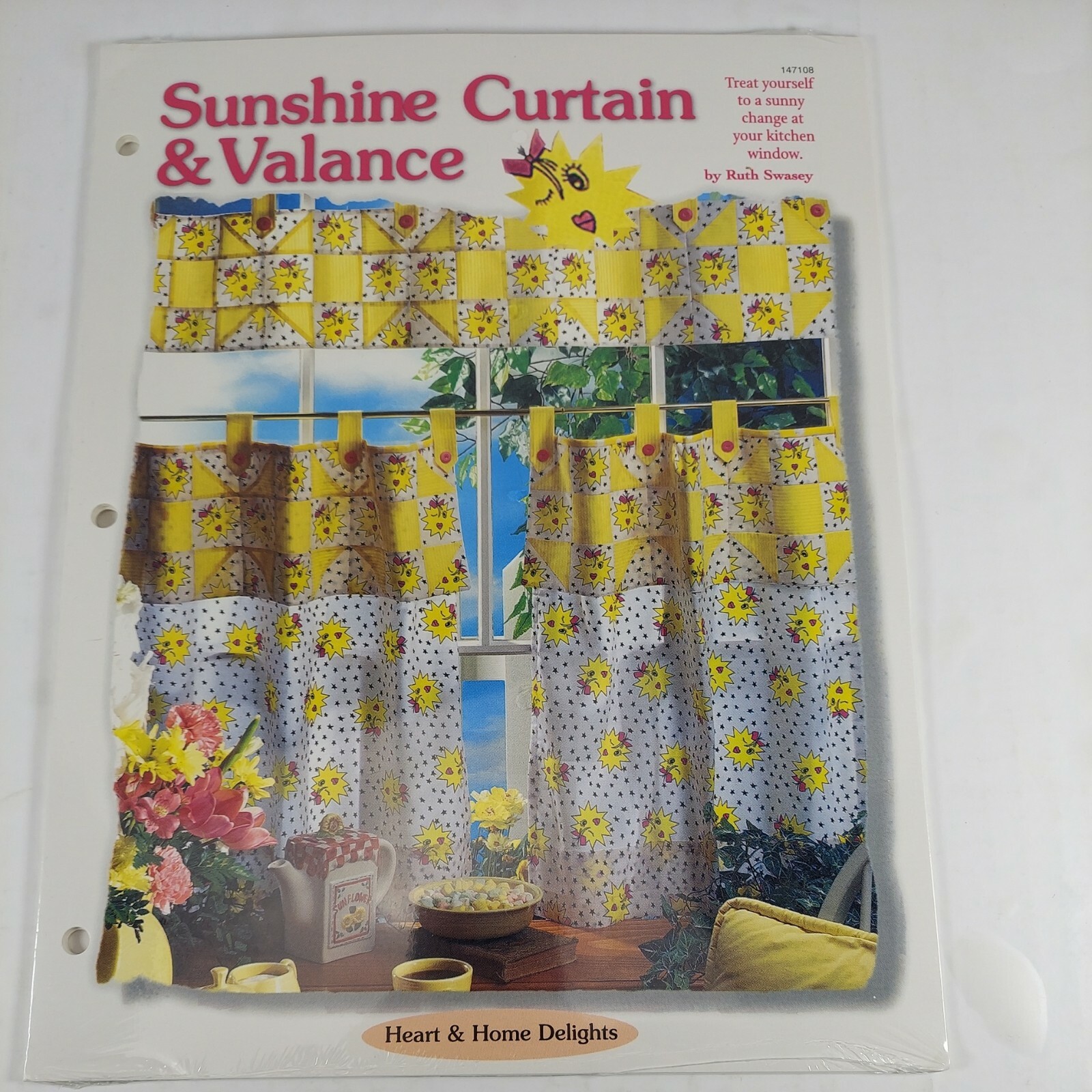 Sunshine Curtain & Valance Quilt Pattern House I White Birches New & Sealed