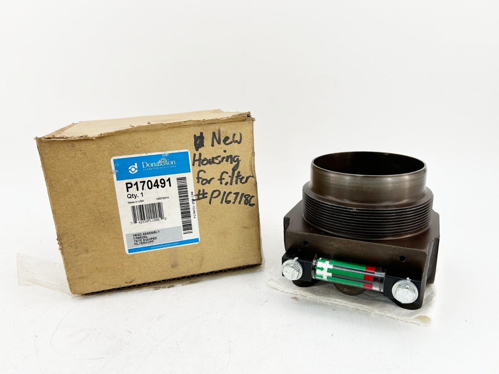 New Donaldon P170491 Hydraulic Head Assembly SAE-12 Inlet Size