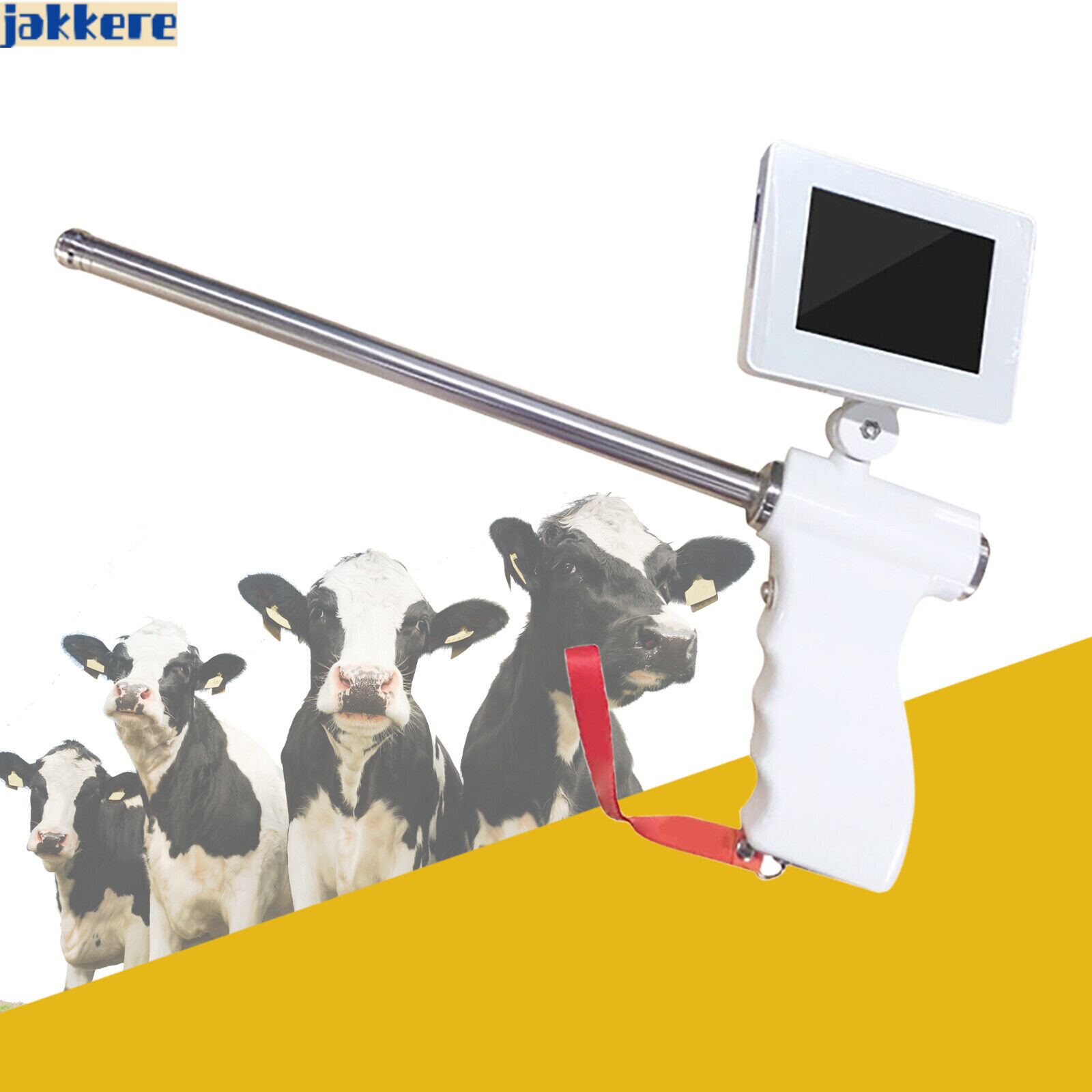 Insemination Kit For Cows Cattle Visual Insemination Gun w/ Adjustable HD Screen