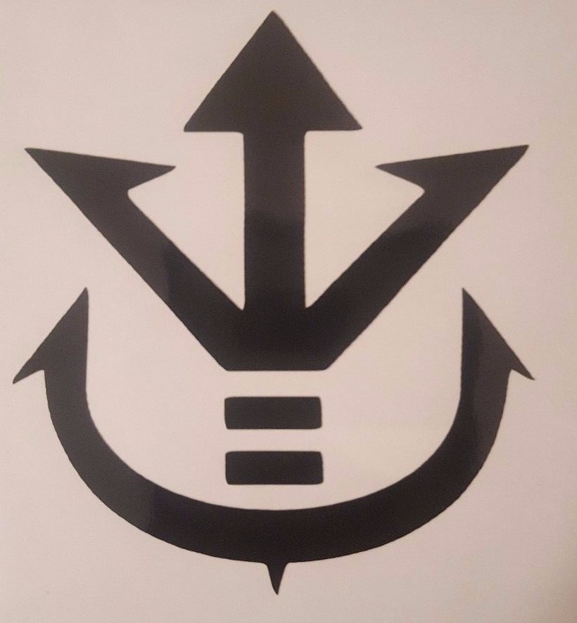 Saiyan Symbol Vinyl Sticker Decal home laptop choose size/color DBZ