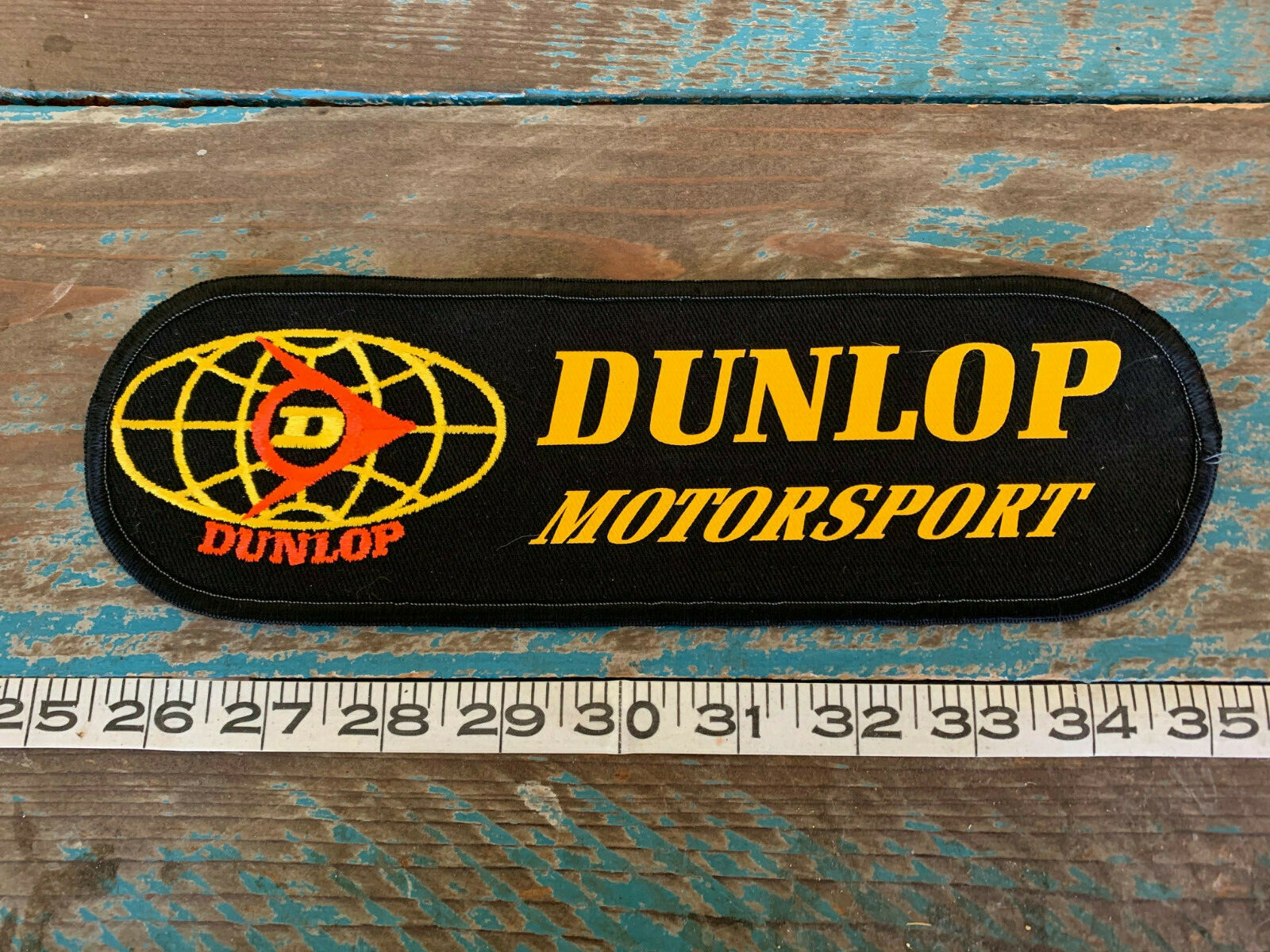 LARGE DUNLOP MOTORSPORT TIRES RACING PATCH TIRE RUBBER MOTORCYCLE SUPERBIKE
