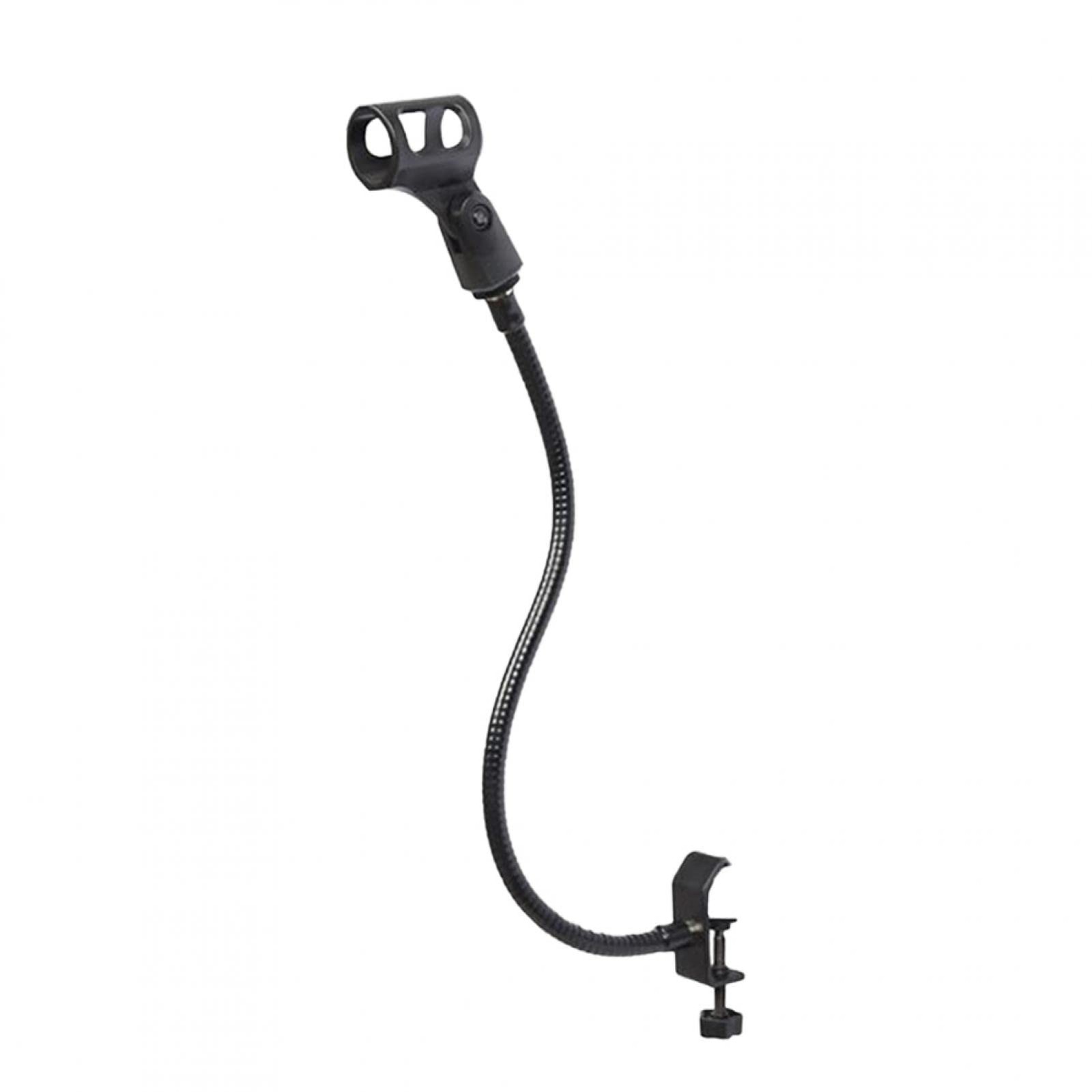 UXELY Microphone Arm Stand, Podium Mic Adjustable free size, Black