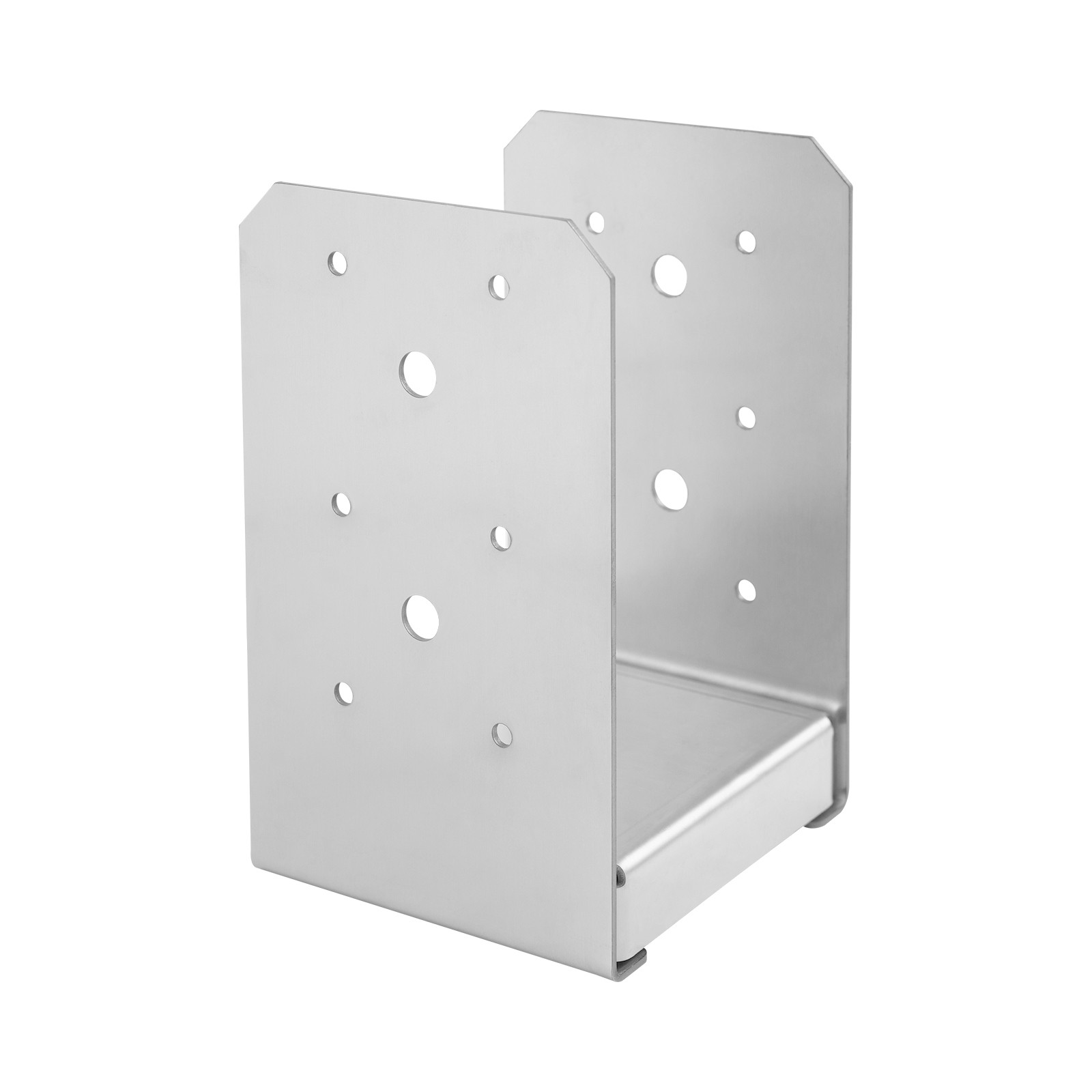 12 Pack Adjustable 201 Stainless Steel U-Shaped Post Base Brackets