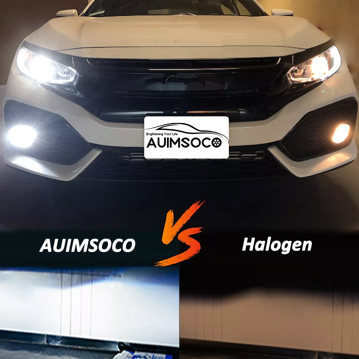 Pair H11 LED Headlight Kit Low Beam Bulb Super Bright 6500K White 1000000LM