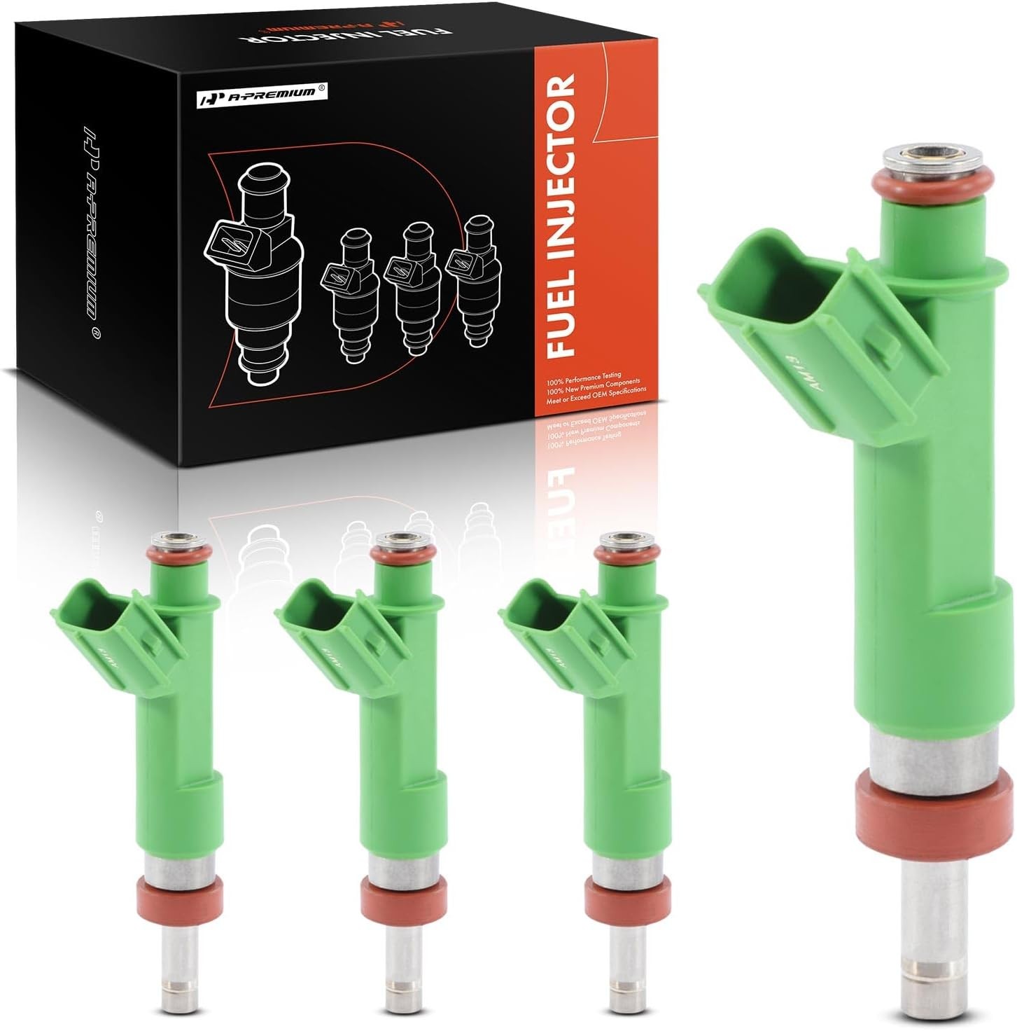 A-Premium Set of 4 Fuel Injectors Compatible with Toyota Camry 2010-2017,...