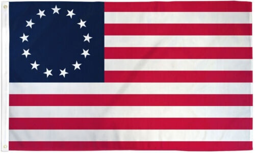 Betsy Ross Flag 3x5ft 13 Colonies Colonial American 13 Star USA Flag 1776 100D