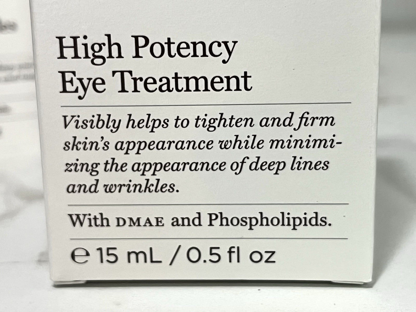 Perricone MD High Potency Eye Treatment 0.5 oz Full Size NIB