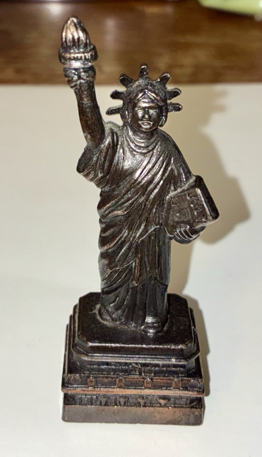 DieCast Metal 3.5” Miniature 1986 Statue of Liberty Centennial Pencil Sharpener