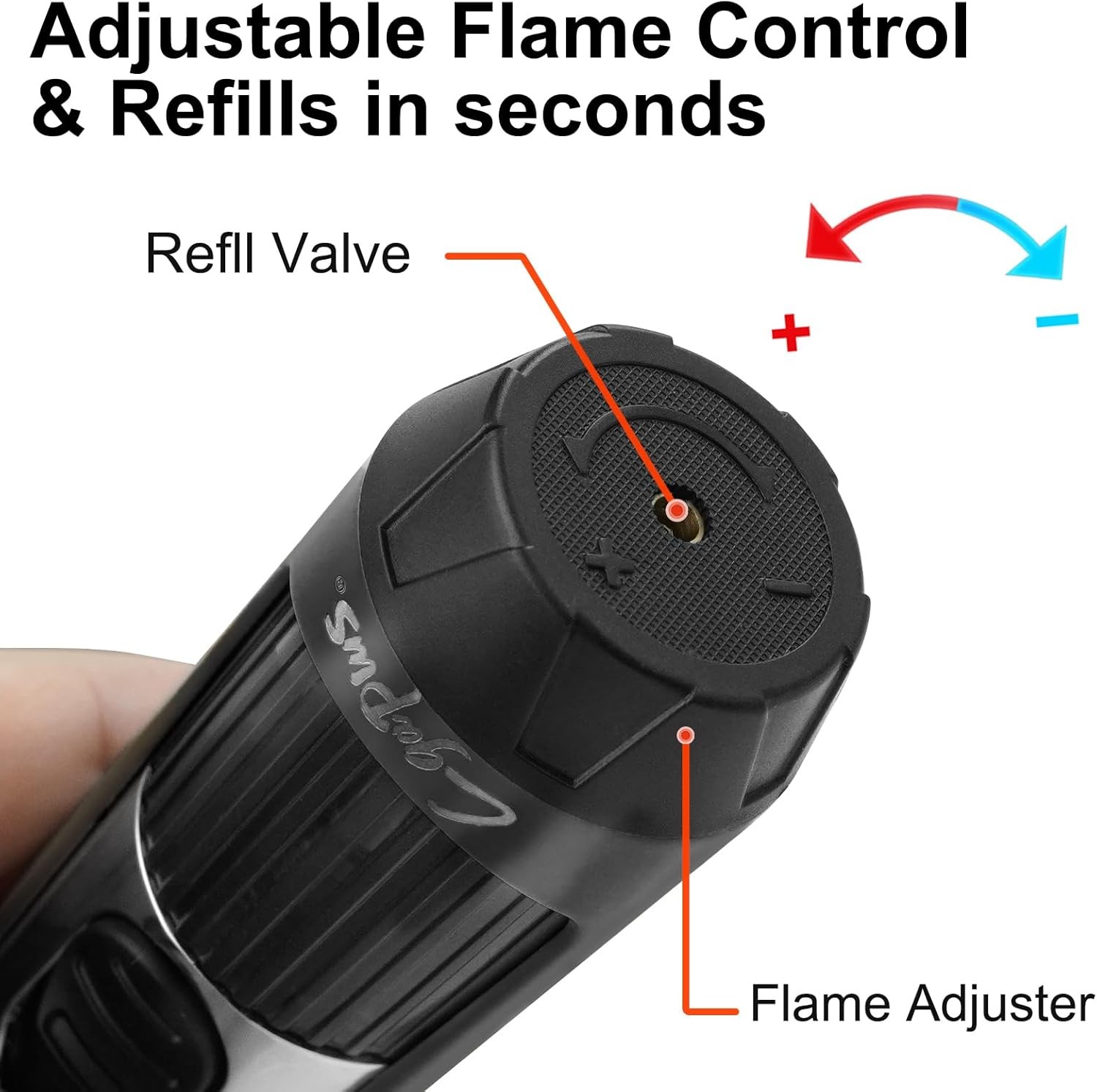 Cigar Torch Lighters Double Jet Butane Refillable Lighter with Cigar Punch