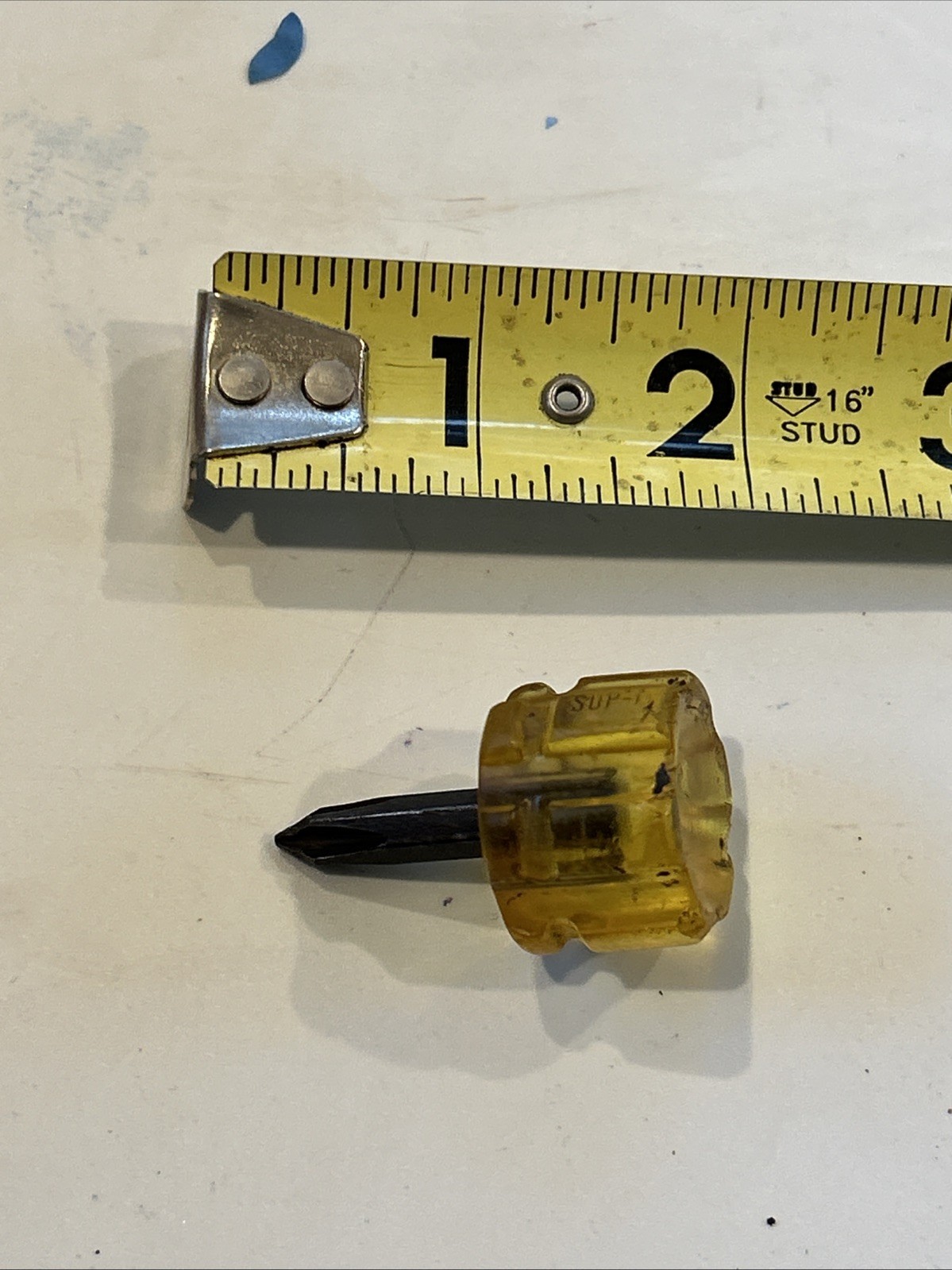 Snap On SDP1 Micro Stubby Short Amber Screwdriver Phillips