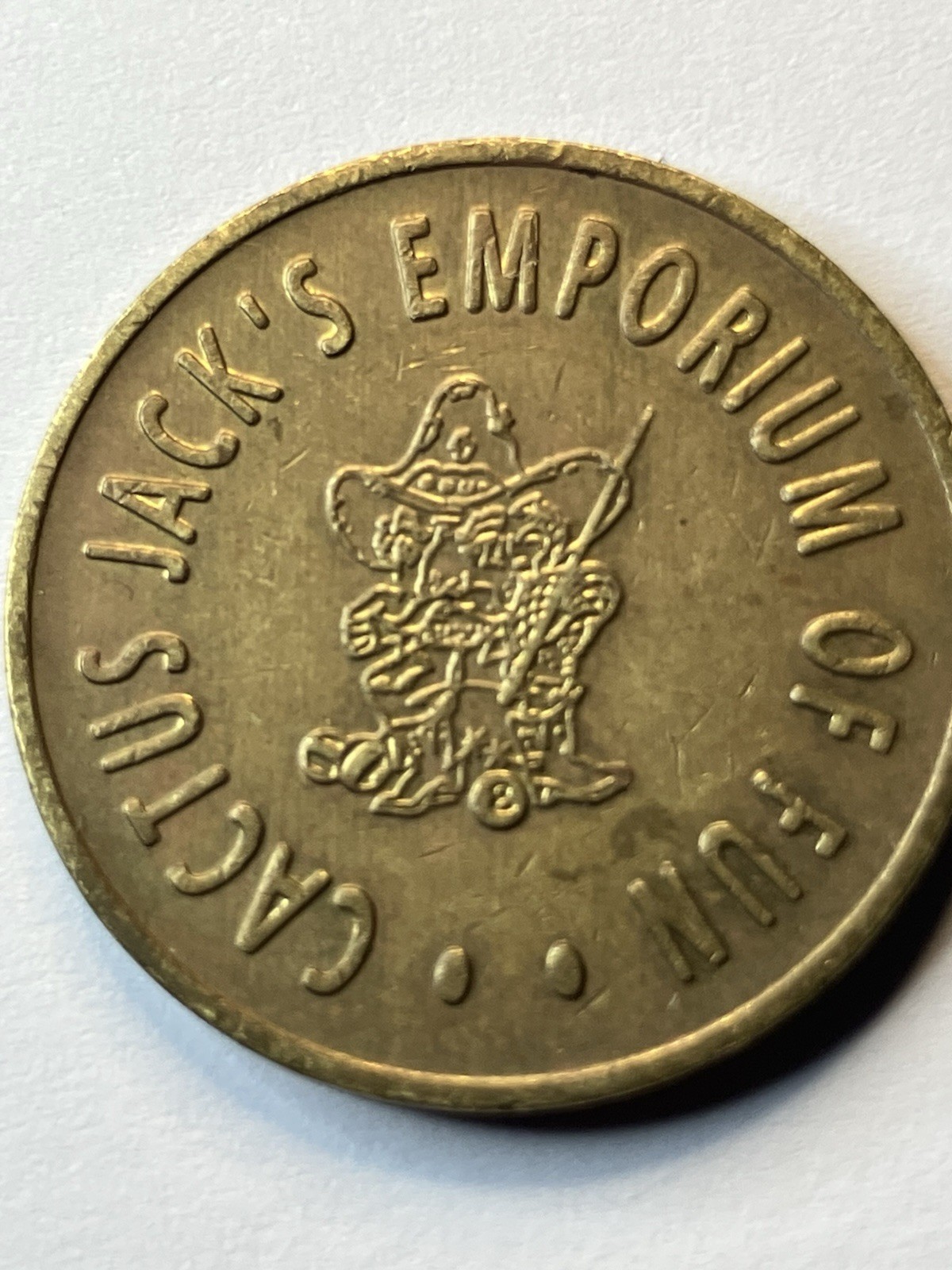 Rare Cactus Jack’s Emporium Of Fun Kama Vending Oklahoma City Arcade Token #ua1