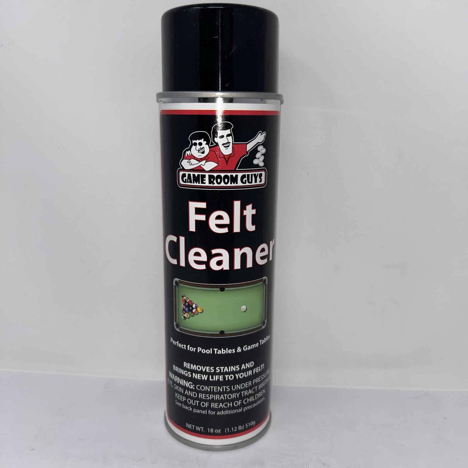 Game Room Guys Billiard Pool Table Cloth Felt Cleaner 18 Ounce Can