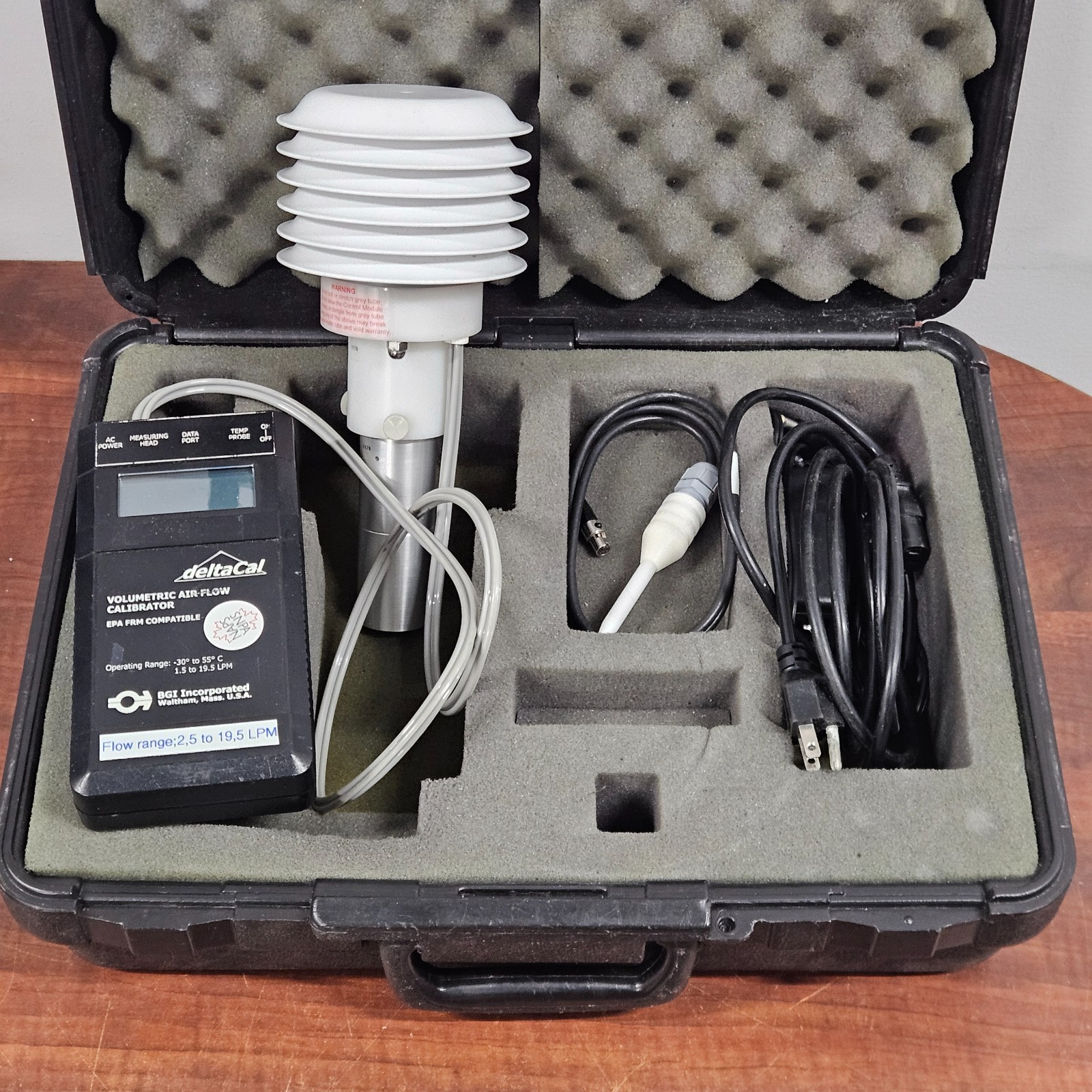 BGI Deltacal High Flow Air Calibrator Kit 2.5–19.5 LPM EPA FRM Compatible