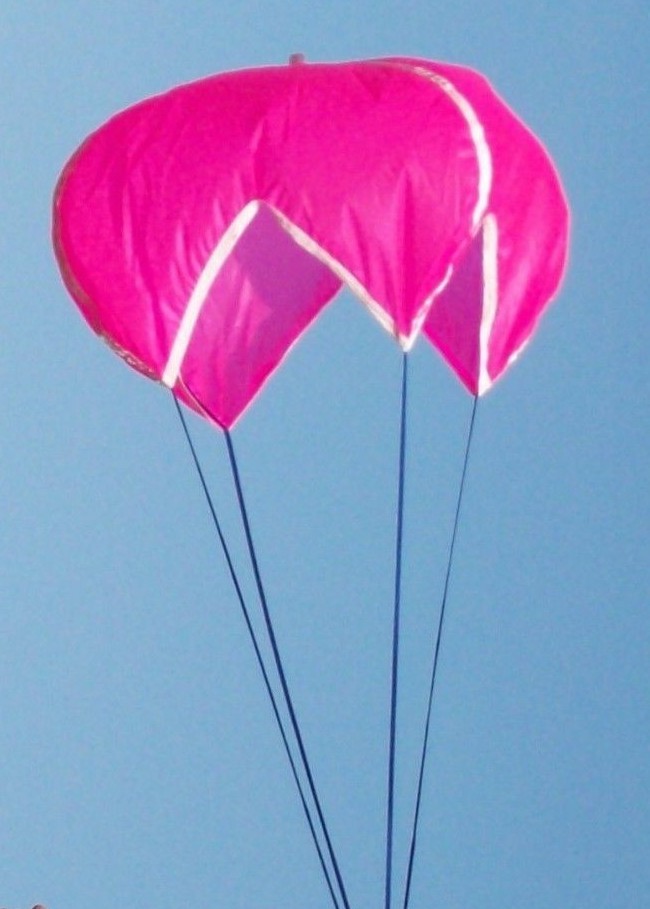 24" (2 ft) ROCKET RECOVERY PARACHUTE MODEL AIRPLANES -ORANGE -DROGUE!- TRIPOLI