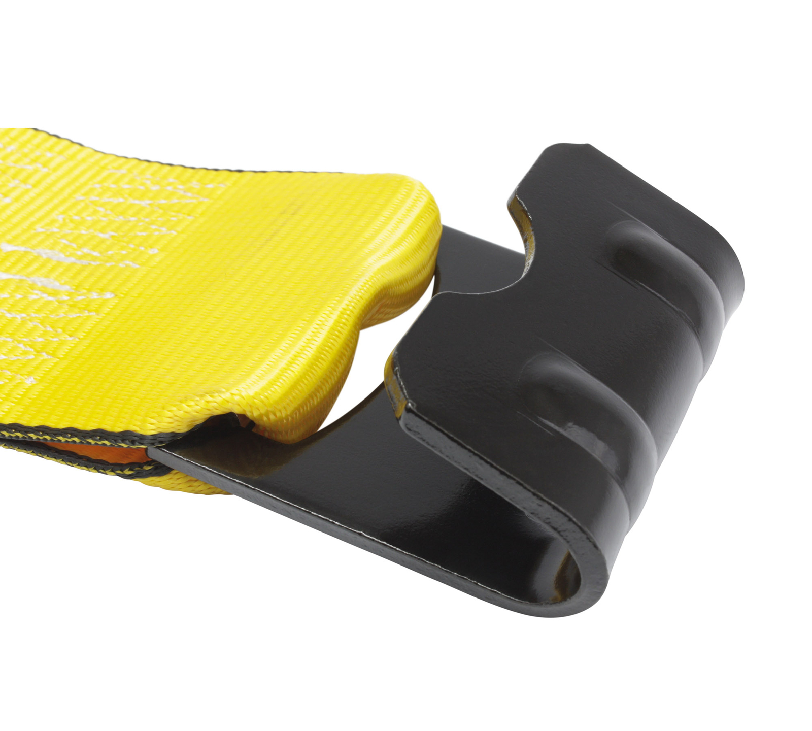 Stake Pocket Winch With Kinedyne 4" x 30' Winch Strap with Flat Hook - Gold