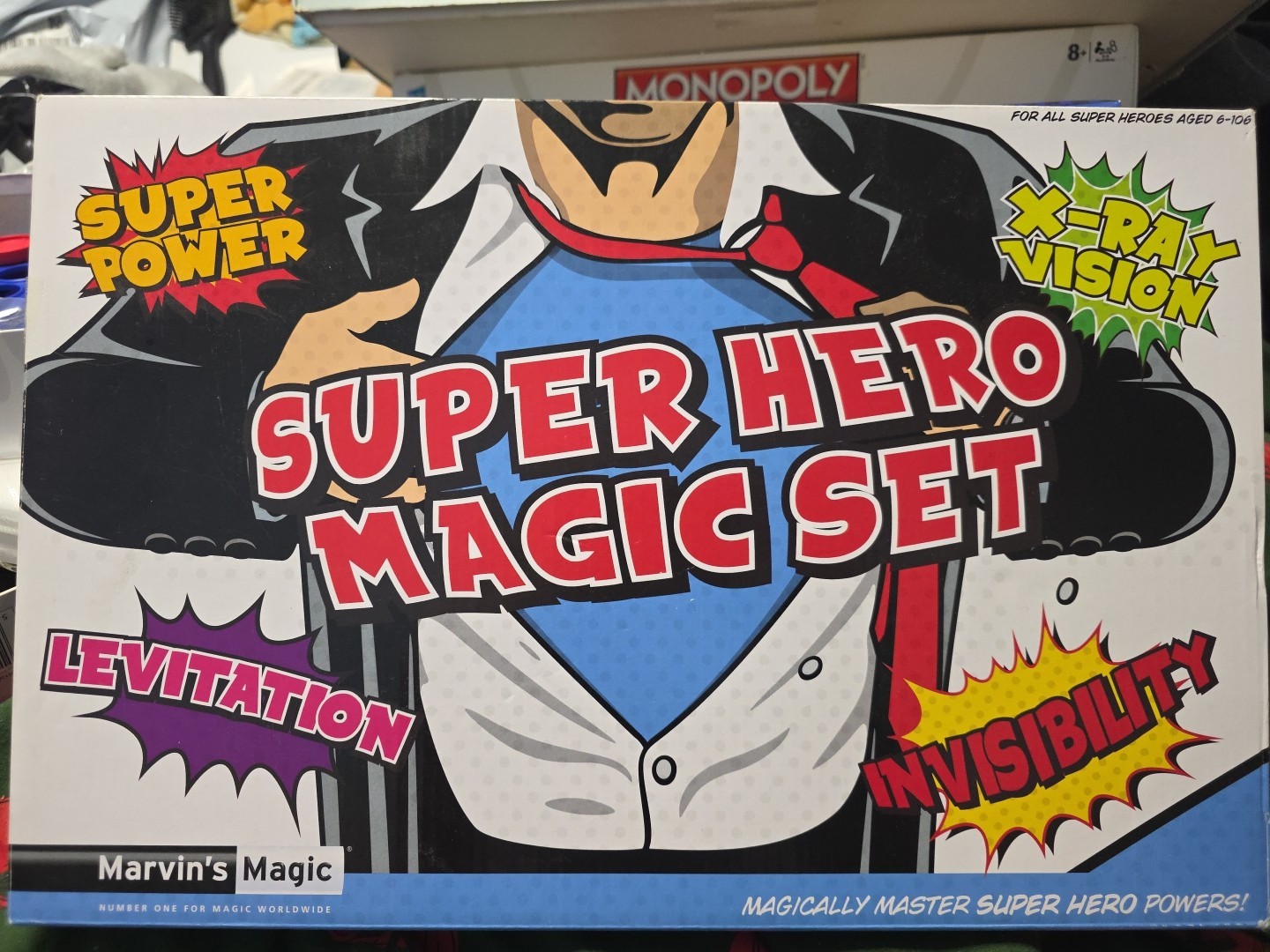 Marvin's Magic Super Hero Magic Tricks Children Magic Kit Set Kids  Gift 6+