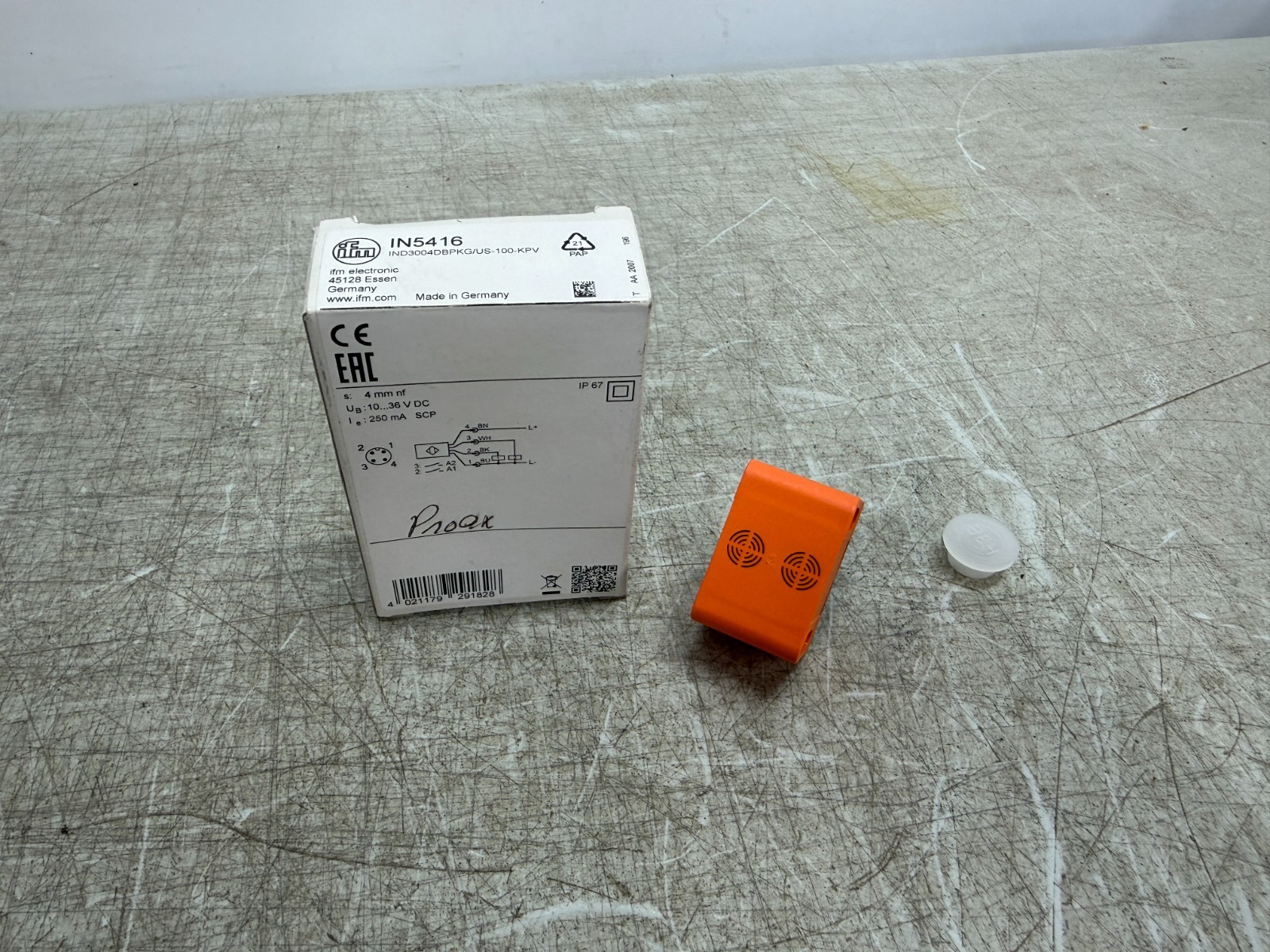 IFM EFECTOR IN5416 Dual Inductive Sensor for Valve Actuators PNP 2x N.O. 4mm NEW