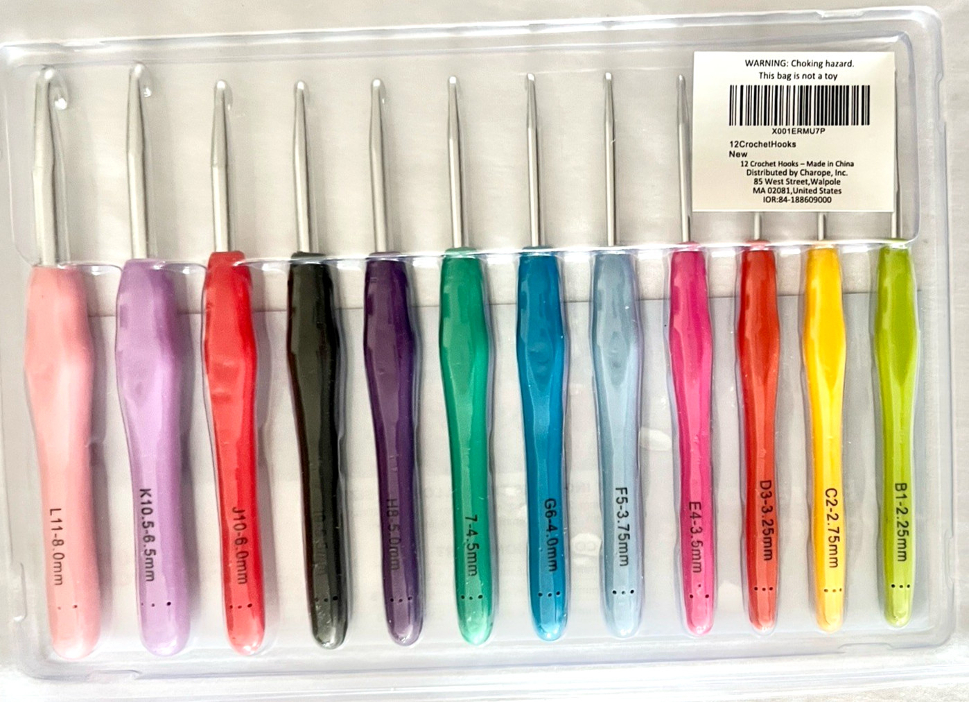 Crochet Hooks Be Craftee Kit 12 Extra Long Multiple Sizes Hobby Arts & Crafts