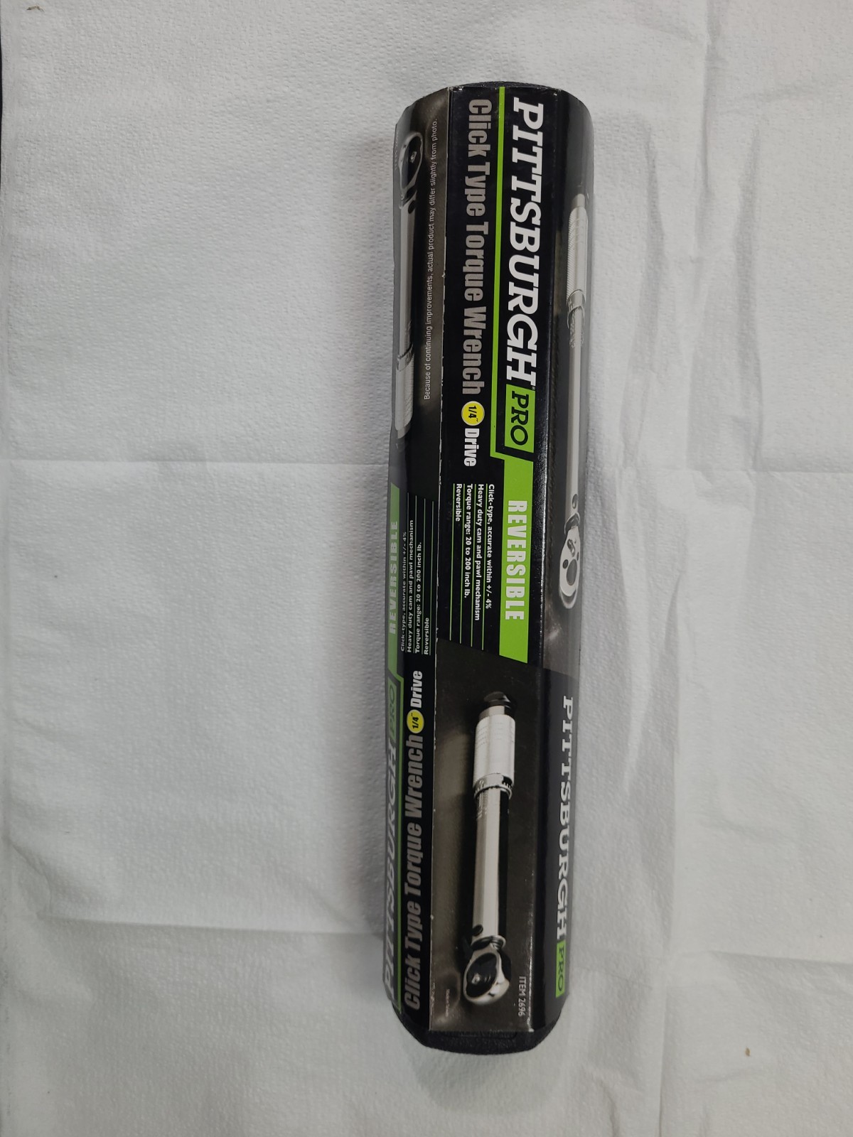 Pittsburgh Pro 2696 Click Type Torque Wrench- 1/4" Drive