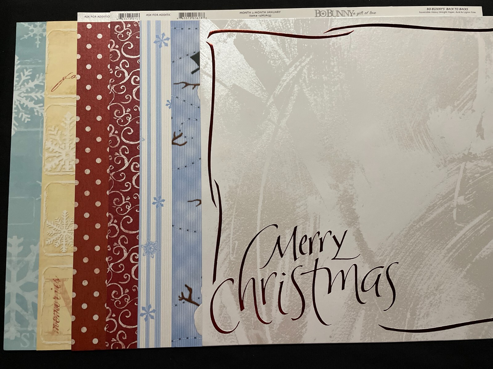 ASSORTED CHRISTMAS PAPERS 12X12