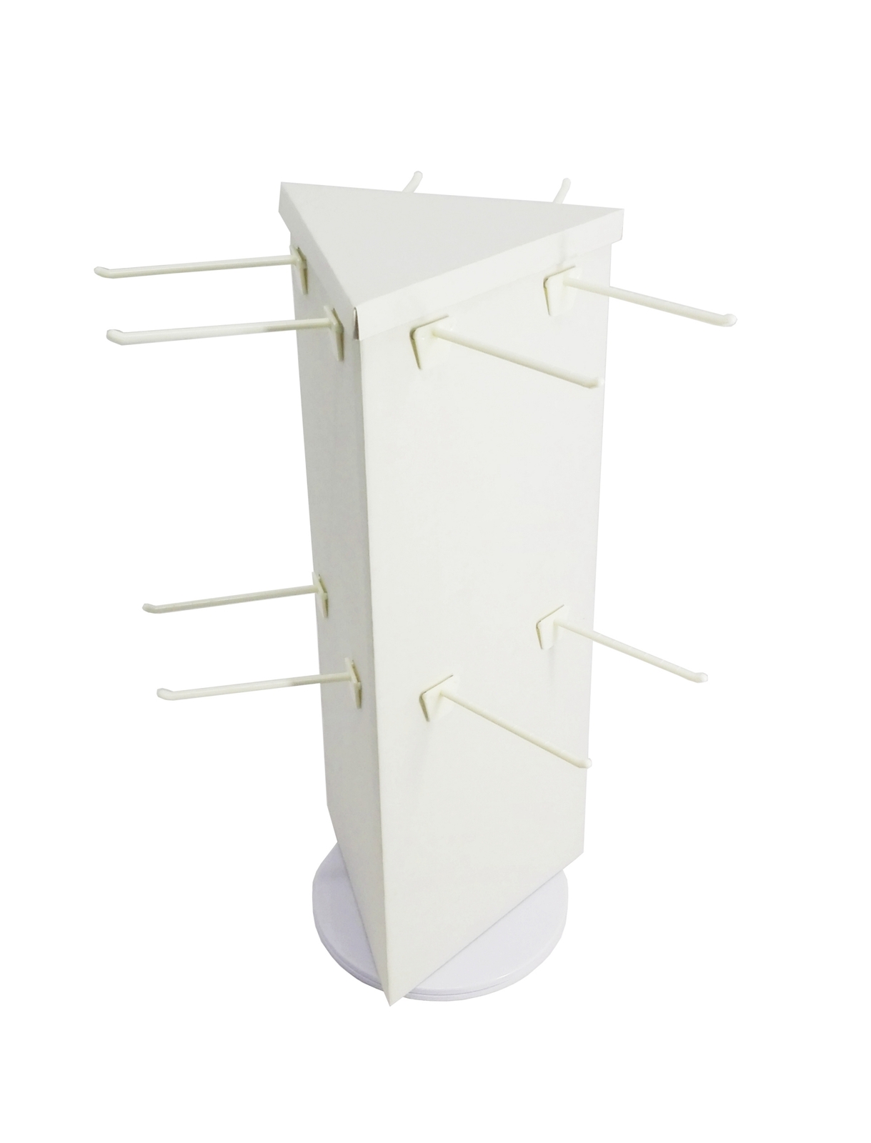 Corrugated Cardboard Socks Display Rotating Peg Hook Display Coutertop Display