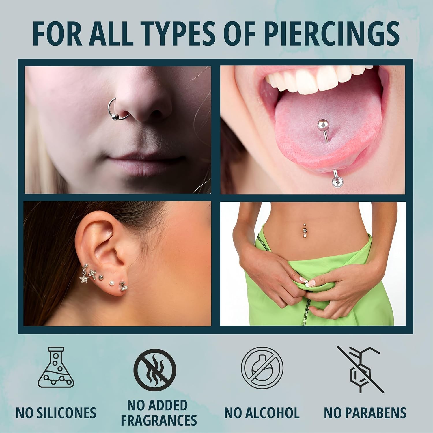 Piercing Bump Solution 20ml for Keloid Reduction | Soothing Solution Tea Tree...