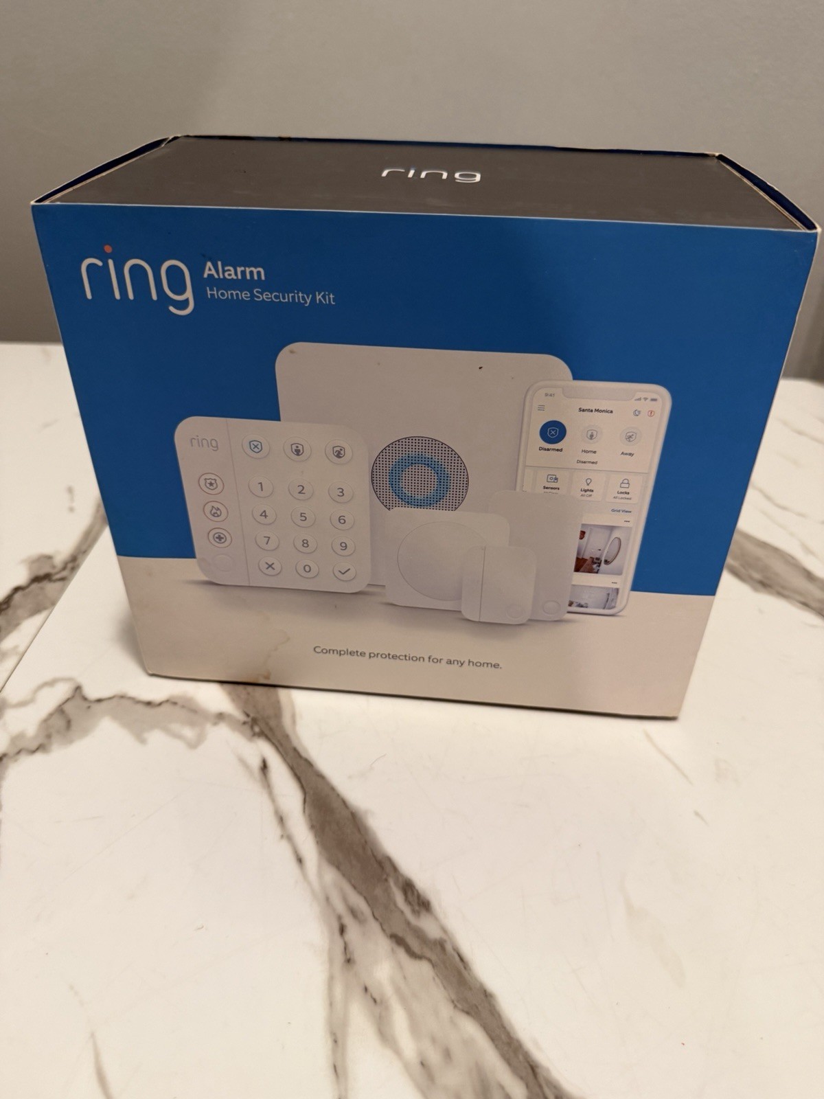 Ring Alarm Home Security Kit White, Wireless Wi-Fi, Alexa Compatible, App