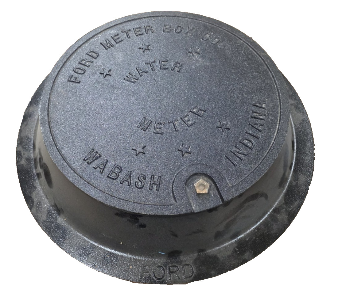 Ford Meter Box C53 Cover for  20" Meter Pit, 16" w/CI 16" C5L Solid Iron Lid
