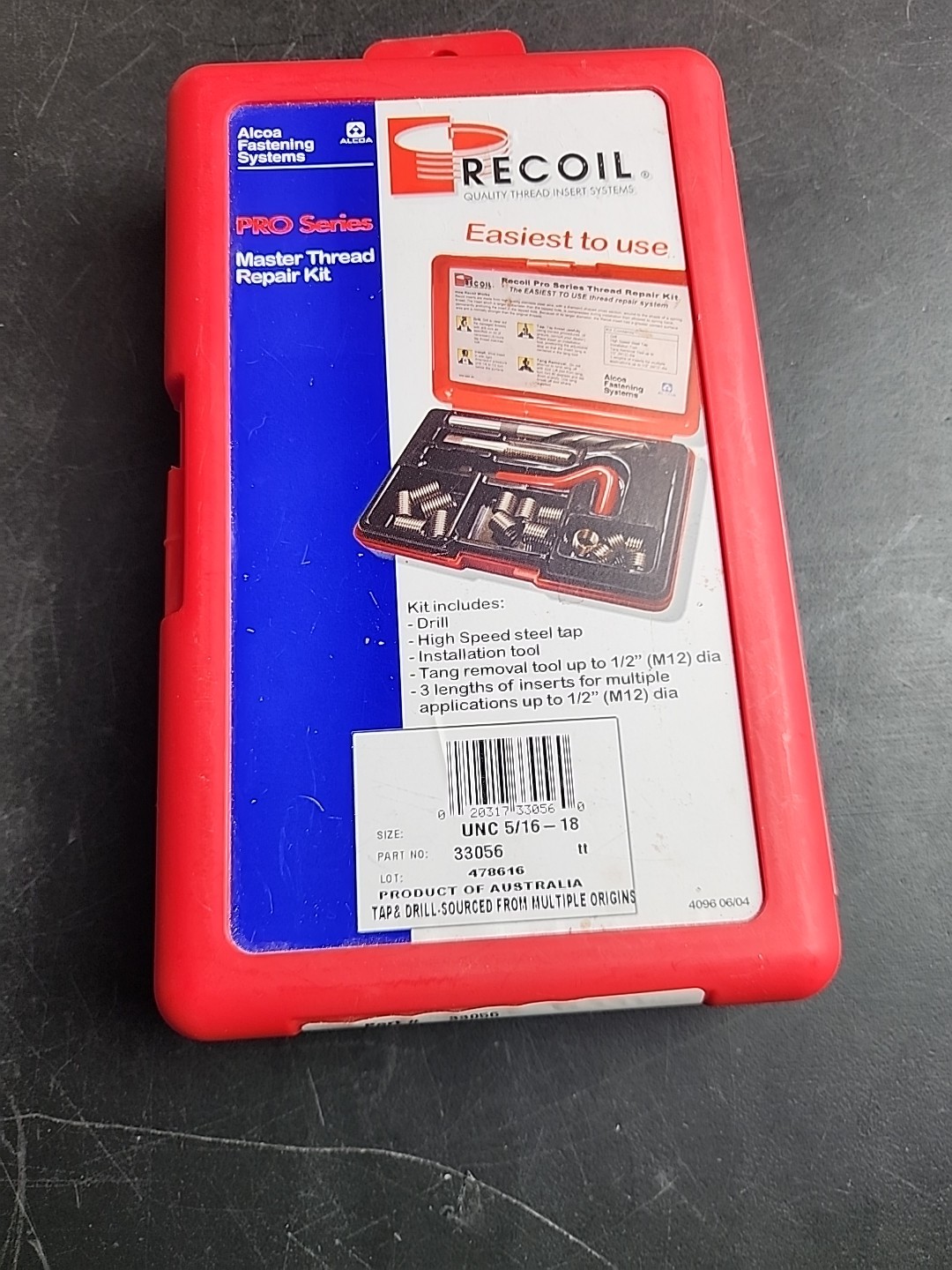 Recoil Quality Thread Insert Systems Thread Repair Kit 5/16-18