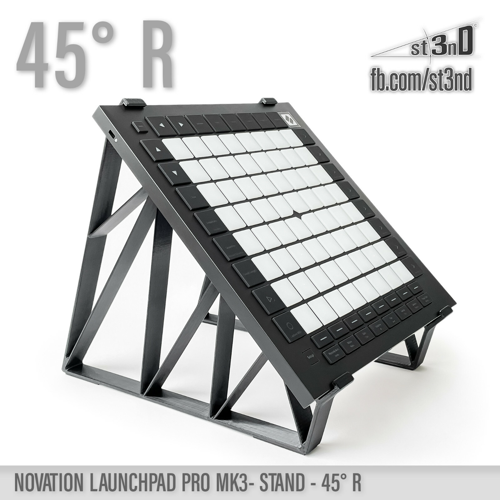 STAND for NOVATION LAUNCHPAD PRO MK3 - 45° - Raised (by 50mm)
