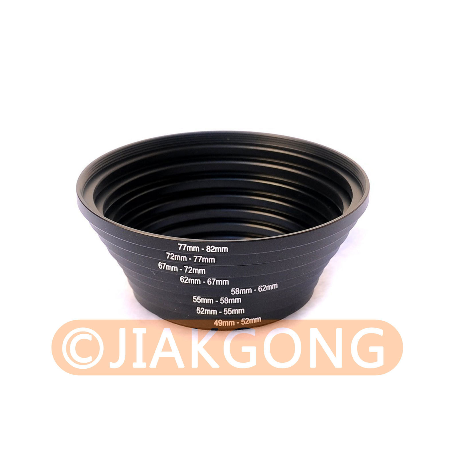 49-52-55-58-62-67-72-77-82 mm Step Up Rings SET 8pcs