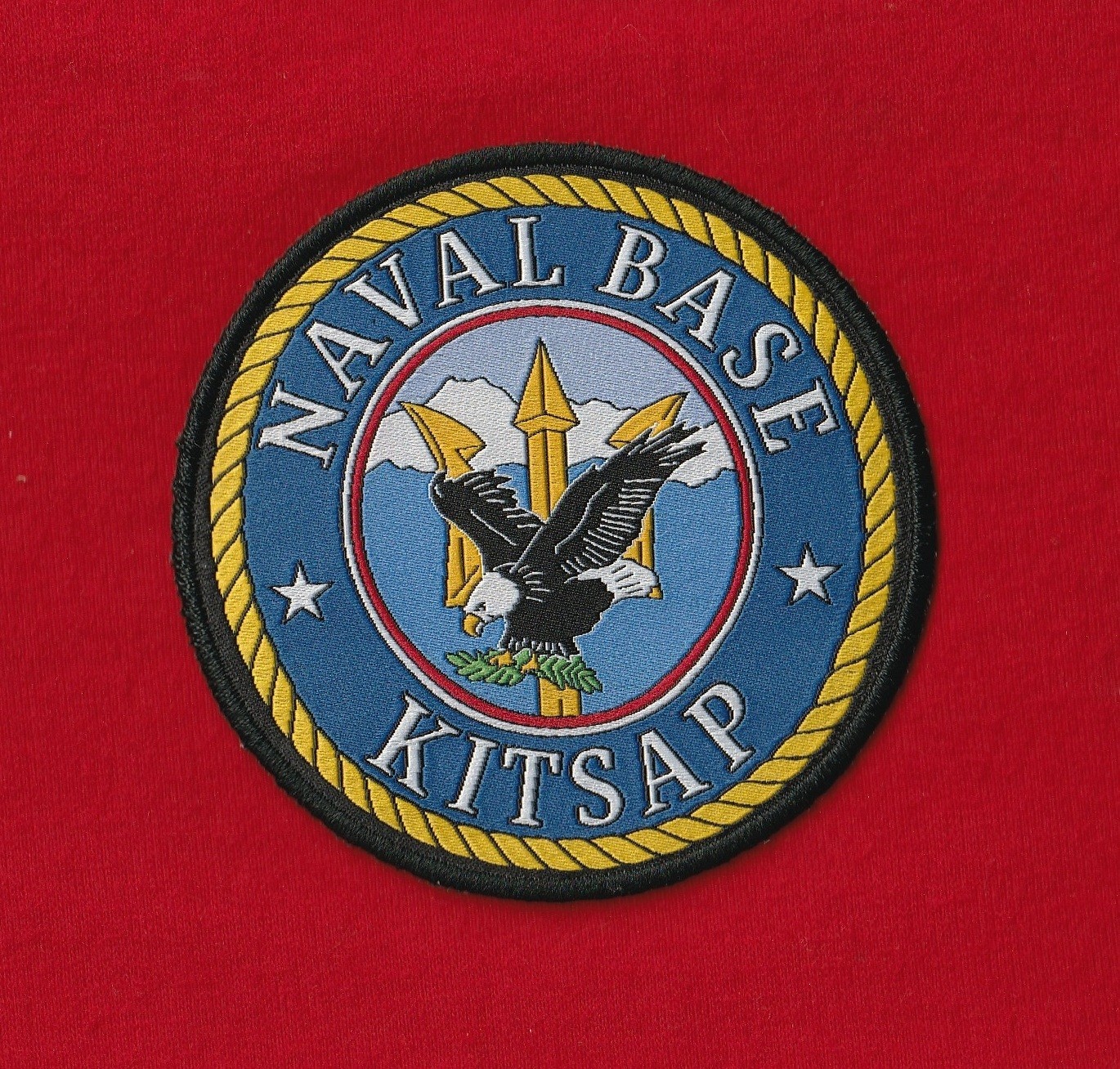 Vintage NAVAL BASE KITSAP Patch Bremerton Washington Navy SSN Nuclear Submarine