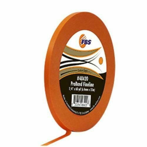 FBS Distributors Proband 48420 Orange 1/4 X 60 Yards  Auto Paint Fine Line Tape