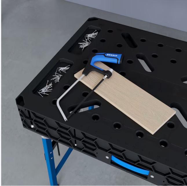 Kobalt 32-in H Black/Blue Plastic Portable Work Bench