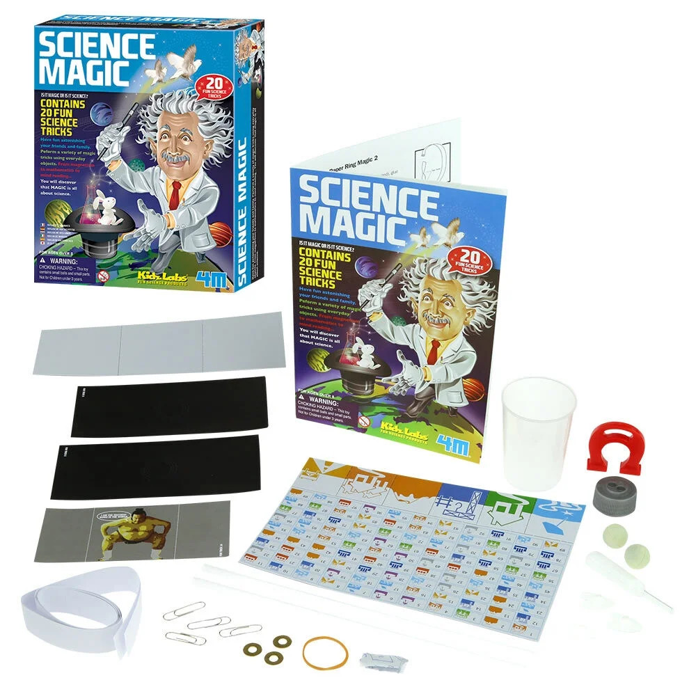 KidzLabs Science Magic - Perform 20 Science Magic Tricks Using Everyday Objects