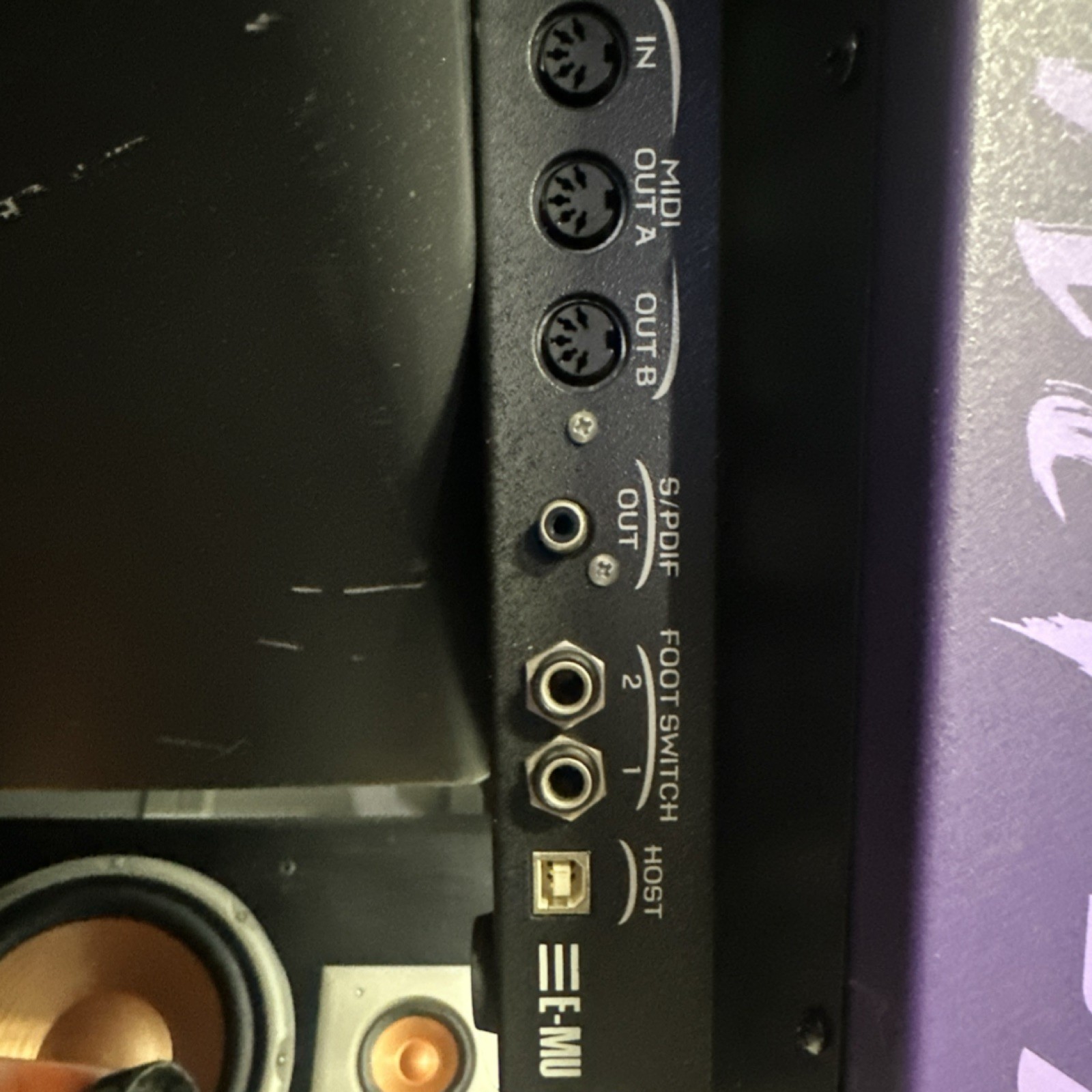 E-MU MP-7 Command Station Sampler & Sequencer Purple 16 Pads NO ROM